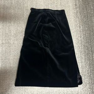 Black Velvet Skirt
